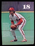 1977-1978 Richie Hebner Philadelphia Phillies Signed 8x10 Magazine Page (JSA) 