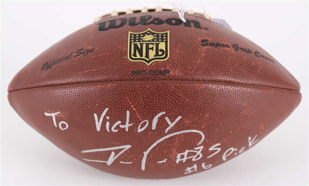 2006 Vernon Davis San Francisco 49ers Signed Football (JSA)