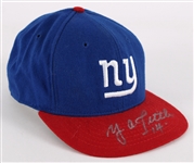 2000s YA Tittle New York Giants Signed Cap (JSA)