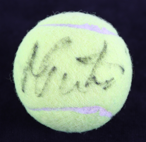 2000s Martina Navratilova Signed Wilson 3 Tennis Ball (JSA) 