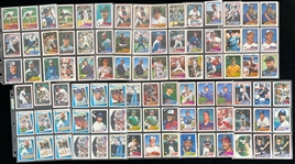 1989 Topps Baseball Trading Card Collection - Lot of 177 w/ Randy Johnson Rookies, Roger Clemens, Barry Bonds & More