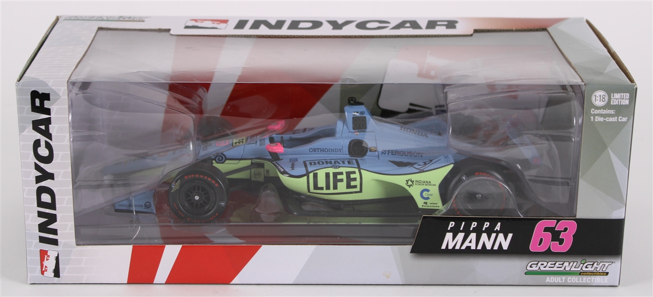 2018 Pippa Mann Greenlight Collectible Signed Indy Car (MIB)