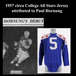 1957 circa College All Stars Jersey attributed to Paul Hornung (MEARS LOA)