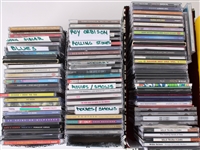 1980s-90s Massive CD Collection w/ Cassette Deck, CD Player & more (Lot of 150+)