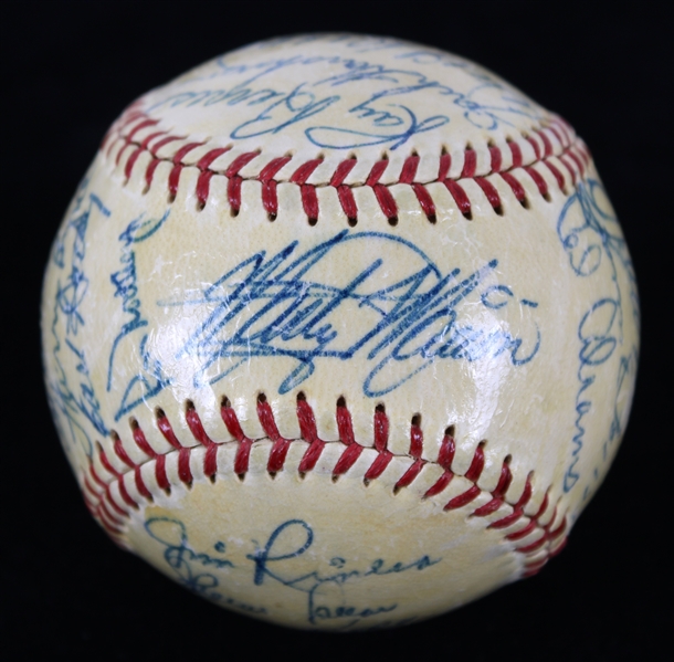 1956 Chicago White Sox Team Signed OAL Harridge Baseball w/ 27 Signatures Including Larry Doby, Nelson Fox, Luis Aparicio, George Kell & More (Full JSA Letter) 