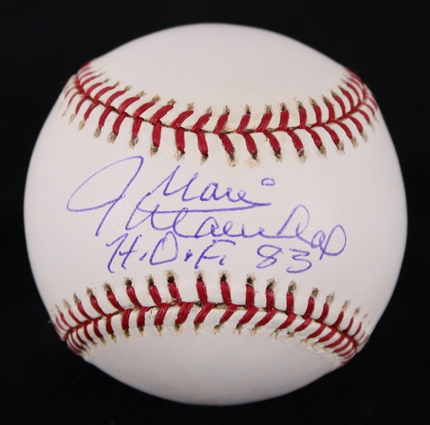 1995-99 Juan Marichal San Francisco Giants Signed ONL Coleman Baseball (Rich Altman COA)