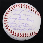 1990's All American Girls Professional Baseball League Multi Signed deBeer Baseball w/ 20+ Signatures