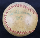 1957 Ted Williams Boston Red Sox Signed & Inscribed Pacific Coast League Baseball (JSA)