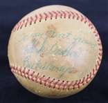 1957 Ted Williams Boston Red Sox Signed & Inscribed Pacific Coast League Baseball (JSA)