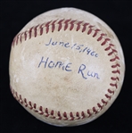 1960 Eddie Mathews Milwaukee Braves ONL Giles Game Used Home Run Baseball (MEARS LOA)