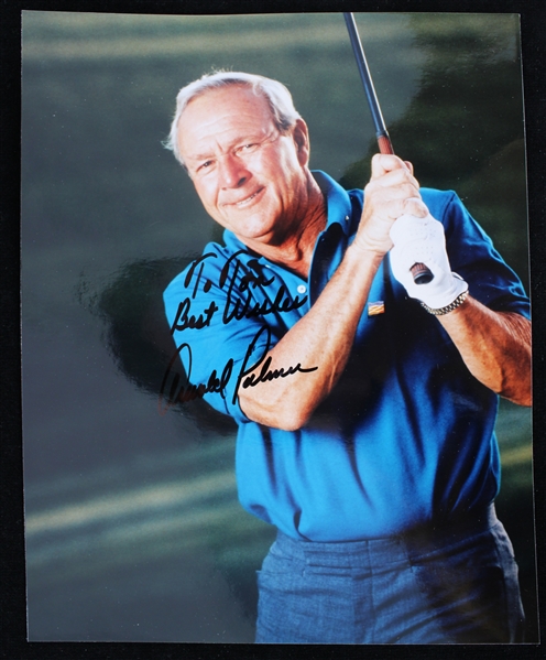 1954-2004 Arnold Palmer (d.2016) Autographed 8"x10" Color Photo (JSA)