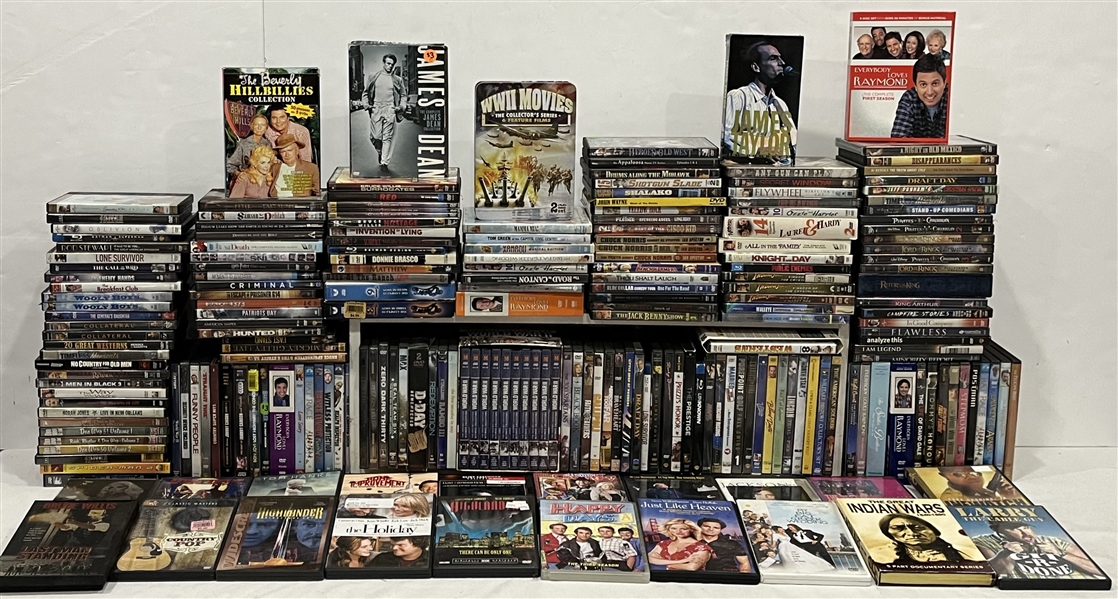 1980s-2000s DVD & VHS Collection (Lot of 250+)