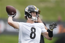 2022 Kenny Pickett Pittsburgh Steelers #060 First Ever Practice Used ONFL Goodell Football (MEARS LOA / Steelers COA)