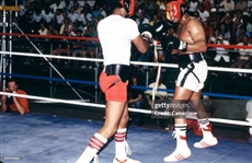 1982 Muhammad Ali 4X Comeback World Heavyweight Champ Exhibition Worn Signed Everlast Boxing Trunks (MEARS/PSA/James Big Red Mouran/Kilroy LOAs)  Symbol of Determination in the Face of Reality