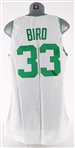 1991-92 Larry Bird Boston Celtics Game Worn Home Jersey w/ Clubhouse Signature (MEARS A7) Final Season