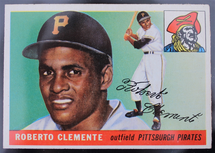 1955 Roberto Clemente Pittsburgh Pirates Topps #164 Rookie Baseball Trading Card