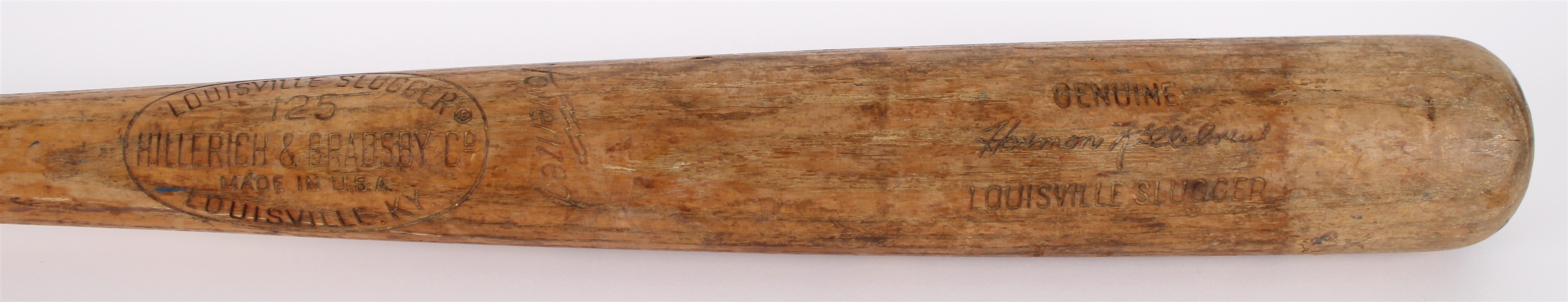 1965-68 Harmon Killebrew Minnesota Twins H&B Louisville Slugger Professional Model Team Index Bat (MEARS LOA)