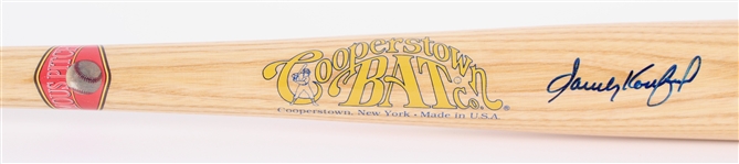1999 Sandy Koufax Los Angeles Dodgers Signed Cooperstown Bat Co. Famous Pitcher Series Bat (JSA) 554/1000
