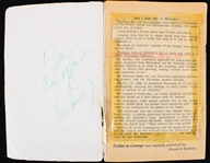 1960 John F. Kennedy 35th President of the United States of America Signed Profiles in Courage Paperback Book (JSA Full Letter)