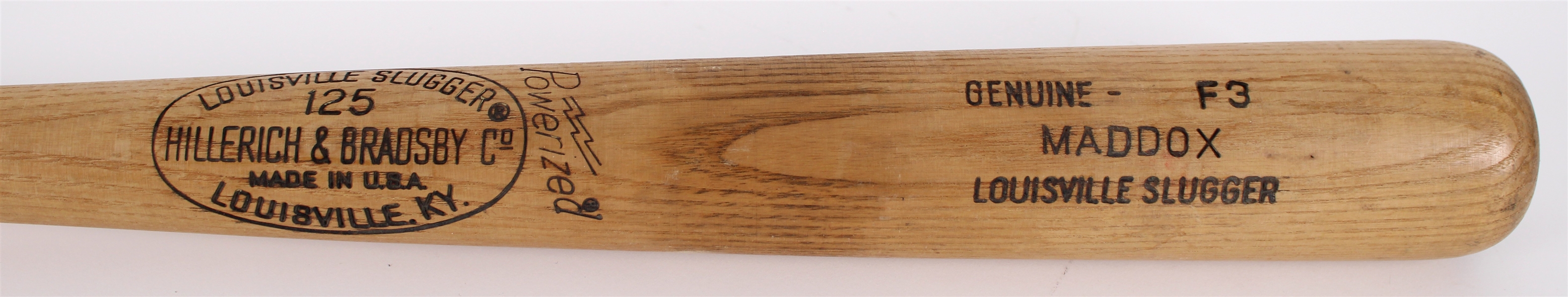 1977-79 Maddox H&B Louisville Slugger Professional Model Game Used Bat (MEARS LOA)