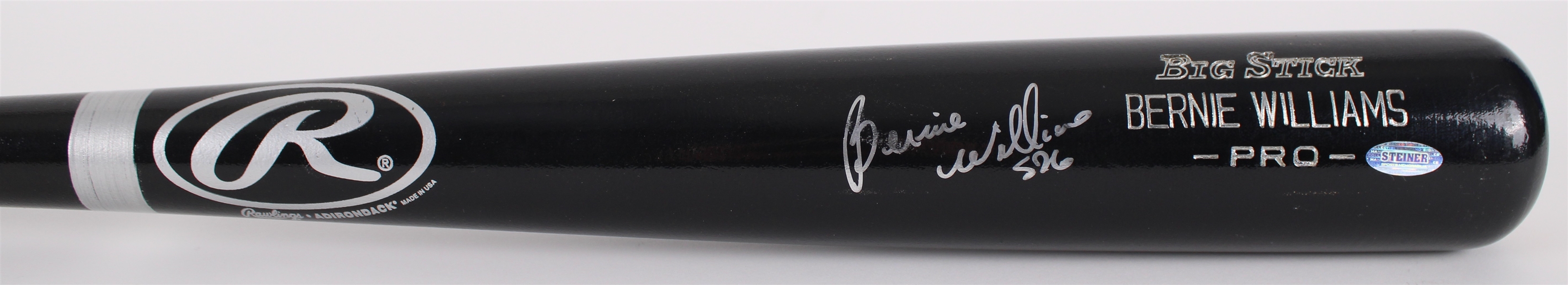 2000s Bernie Williams New York Yankees Signed Rawlings Adirondack Bat (Steiner) 