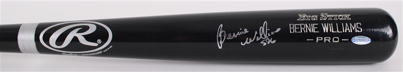 2000s Bernie Williams New York Yankees Signed Rawlings Adirondack Bat (Steiner) 