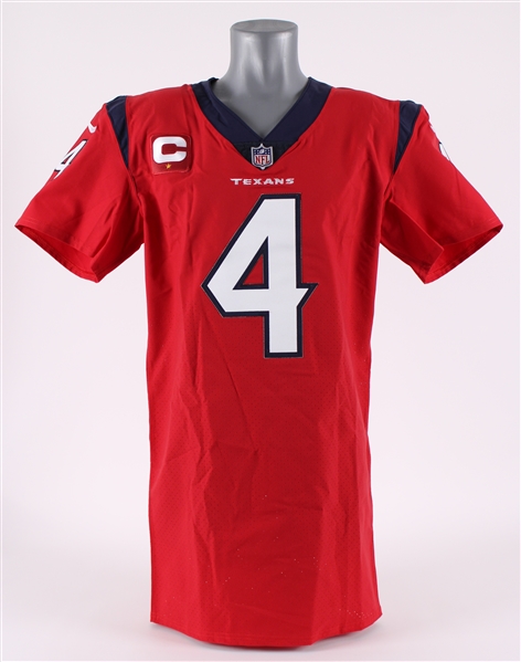 2020 Deshaun Watson Houston Texans Team Issued Alternate Jersey (MEARS A5 / Texans COA)