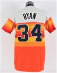 1981-83 Nolan Ryan Houston Astros Team Issued Rainbow Jersey (MEARS A5)