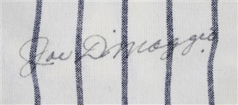 1998 Joe DiMaggio New York Yankees Signed Mitchell & Ness Flannel Jersey (Steiner / Pro Sports Services) AP1 of 5