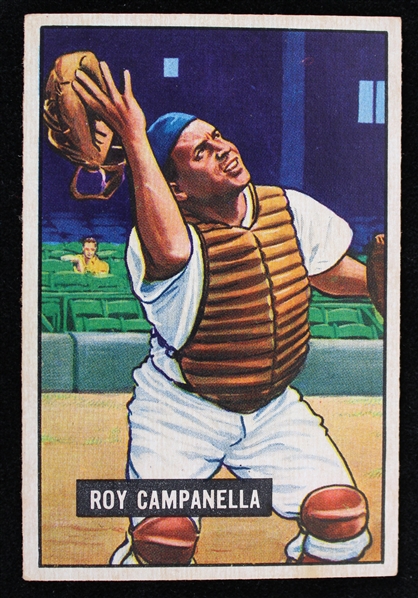 1951 Roy Campanella Brooklyn Dodgers Bowman #31 Baseball Trading Card