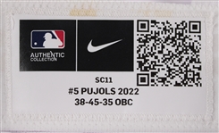 2022 Albert Pujols St. Louis Cardinals Game Worn Home Uniform Pants (MEARS LOA) Final Season