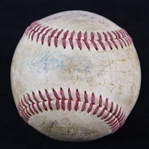 1980s Team Signed Game Used Baseball