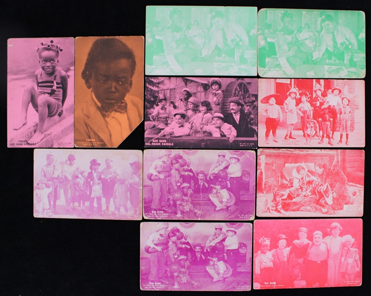 1920s Hal Roachs Our Gang 3.25" x 5.25" Exhibit Cards - Lot of 10
