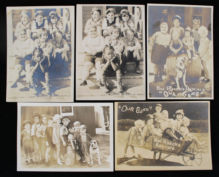 1920s Hal Roachs Rascals of Our Gang 5" x 7" Cast Photos - Lot of 5