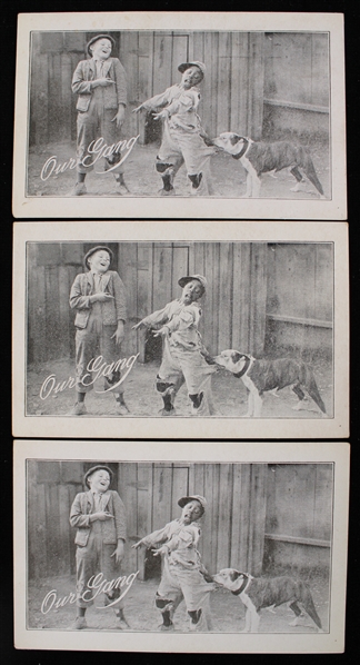 1920s Hal Roachs Rascals of Our Gang 3.5" x 5.5" Oliver Theatre Advertising Cards - Lot of 3