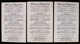 1920's Hal Roach's Rascals of Our Gang 3.5 x 5.5 Oliver Theatre Advertising Cards - Lot of 3