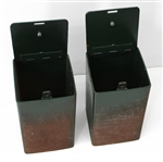 1960s Green Bay Packers Lambeau Field 7x7x12 Players' Personal Locker Safes (Lot of 2) (Pepper Burruss Collection)