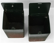 1960s Green Bay Packers Lambeau Field 7x7x12 Players' Personal Locker Safes (Lot of 2) (Pepper Burruss Collection)
