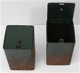 1960s Green Bay Packers Lambeau Field 7x7x12 Player's Personal Locker Safes (Lot of 2) (Pepper Burruss Collection)