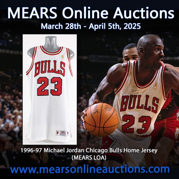 1996-97 Michael Jordan Chicago Bulls Home Game Jersey (MEARS LOA)