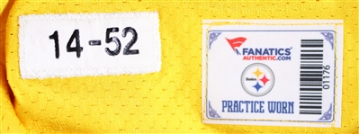 2014 James Harrison Pittsburgh Steelers Practice Jersey (MEARS LOA / Fanatics)