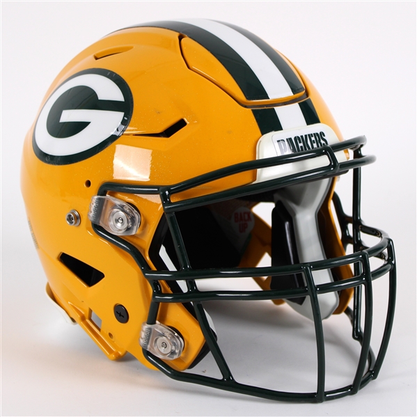 2016 Green Bay Packers Team Issued Back Up Football Helmet (MEARS LOA / Pepper Burruss Collection)