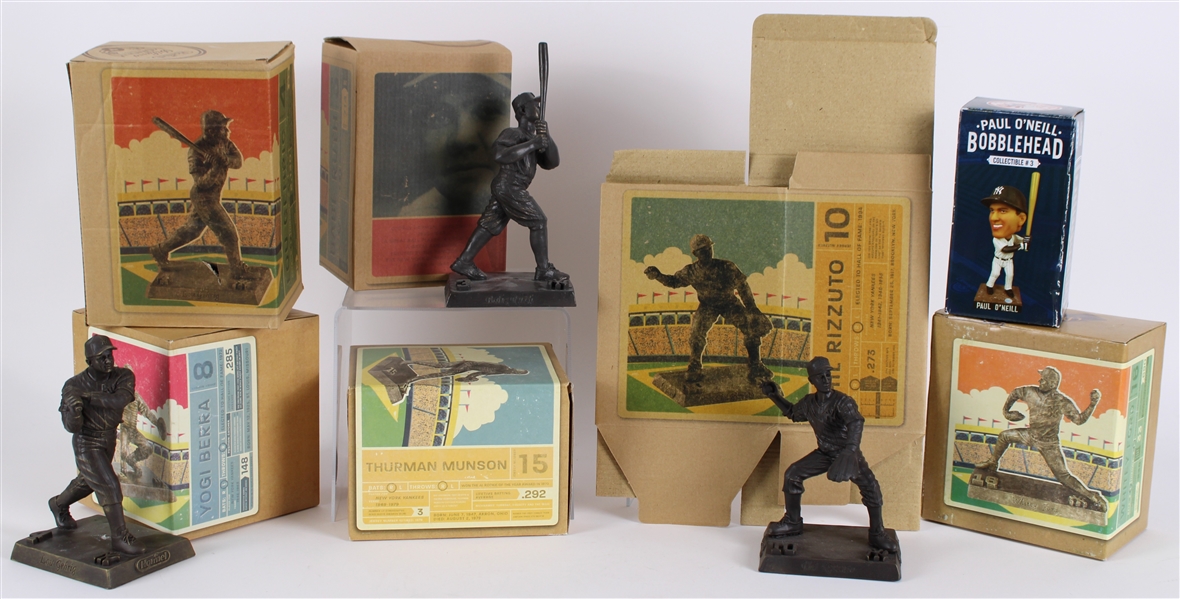 2004 New York Yankees Hormel 6-7" Statues w/ Babe Ruth, Whitey Ford & more (Lot of 7) (Pepper Burruss Collection)