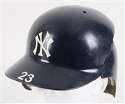 1986-87 Don Mattingly New York Yankees Game Worn Batting Helmet (MEARS LOA / Pepper Burruss Collection)