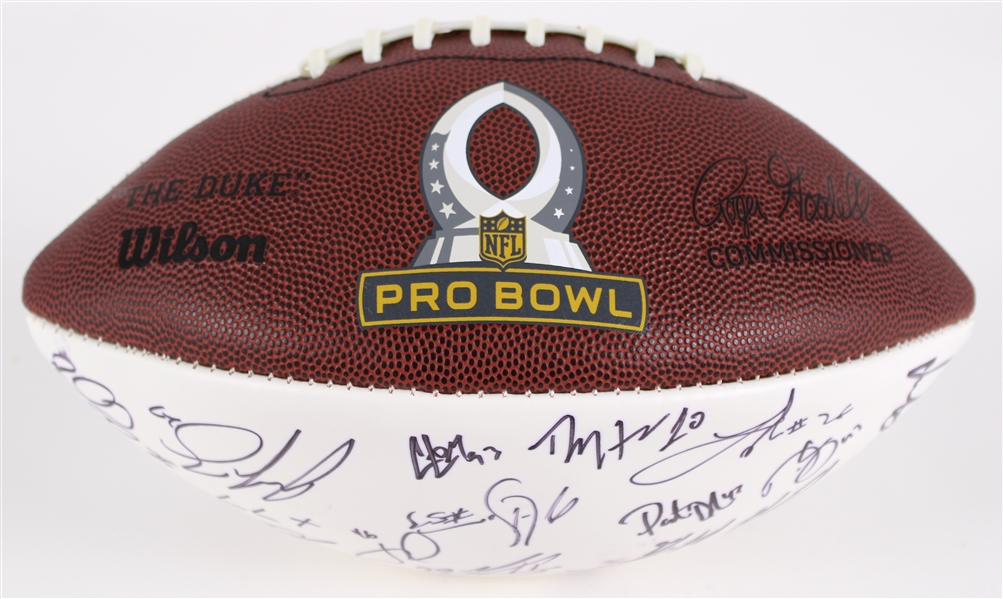 2016 Pro Bowl Team Irvin Signed ONFL Goodell Autograph Panel Football w/ 35 Signatures Including Russell Wilson, Julio Jones, Ezekiel Ansah & More (JSA / Pepper Burruss Collection)
