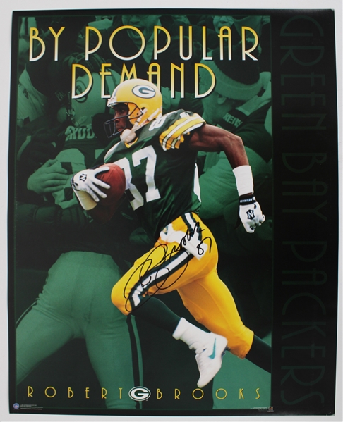 1992-1998 Robert Brooks Green Bay Packers Signed 16x20 Poster (JSA / Pepper Burruss Collection)