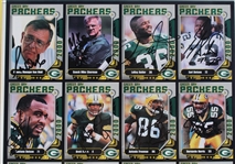 2000 Ron Wolf, Mike Sherman, LeRoy Butler & more GB Packers Signed 15x22 Framed Uncut Card Sheet (JSA / Pepper Burruss Collection) 