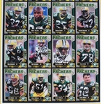 2000 Ron Wolf, Mike Sherman, LeRoy Butler & more GB Packers Signed 15x22 Framed Uncut Card Sheet (JSA / Pepper Burruss Collection) 