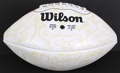 1996 Super Bowl XXXI Champion Green Bay Packers Team Signed ONFL Tagliabue Autograph Panel Football w/ 65 Signatures Including Reggie White, Brett Favre & More (JSA / Pepper Burruss Collection)