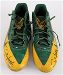 2013 Clay Matthews Green Bay Packers Signed Nike Game Worn Cleats (MEARS LOA / JSA / Pepper Burruss Collection)